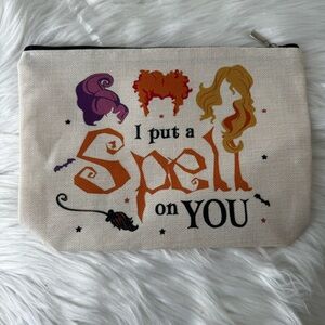 NEW Hocus Pocus Canvas Cosmetic Pouch
